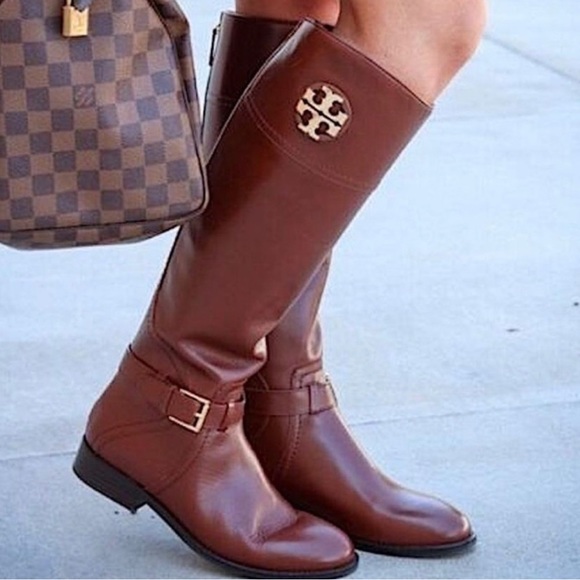 Tory Burch Claire 20MM Riding Boot Tumbled Leather Size 5.5 - Picture 16 of 16